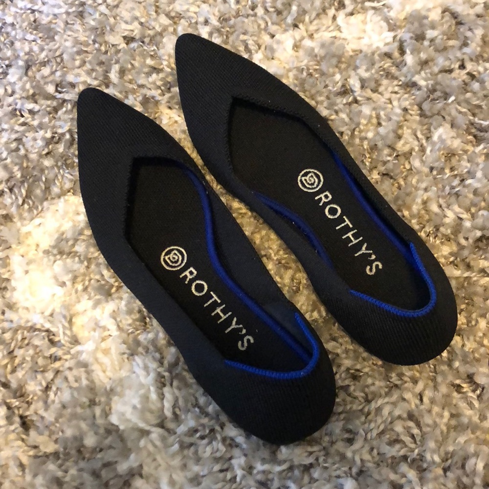 Rothy’s Black Flats Size 6